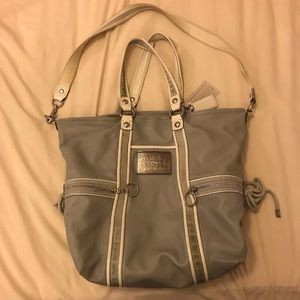 Grey coach bag